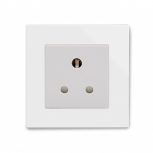 Crystal PG 15A Round Pin Socket White